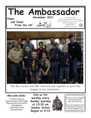 November Newsletter 2011.pmd - First Baptist Church of Norwich