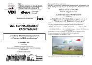 23. SCHMALKALDER FACHTAGUNG - FBF Forschungs-& Bildungs ...