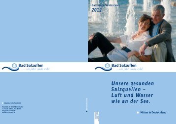 Unsere gesunden Salzquellen – Luft und ... - Staatsbad Salzuflen