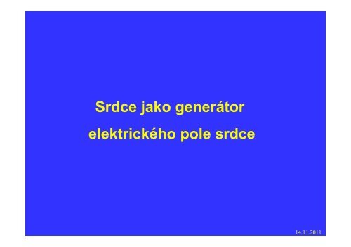 Měření elektrického pole srdce - FBMI