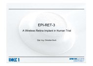 The EPI-RET-3 wireless retina implant system is suitable to ... - FBMI