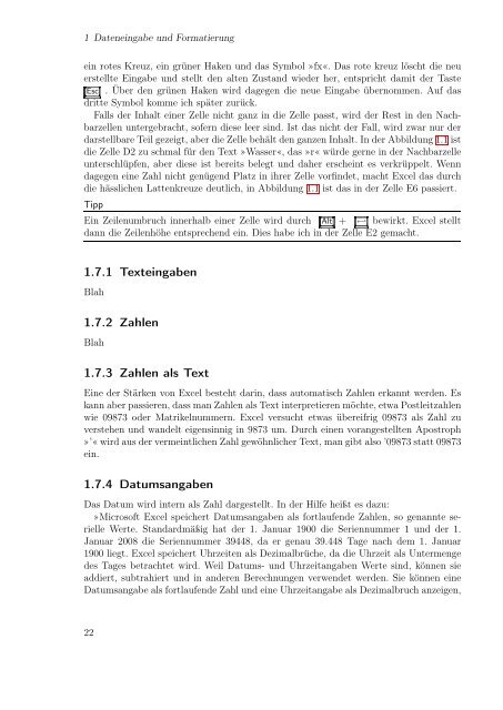 Excel aufmöbeln mit VBA - Fachbereich Mathematik und ...