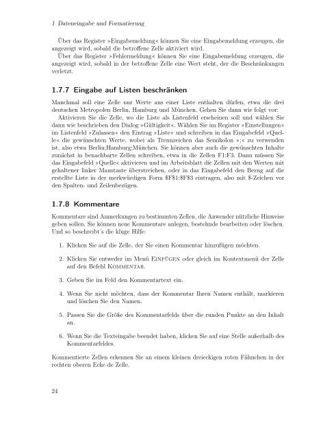 Excel aufmöbeln mit VBA - Fachbereich Mathematik und ...