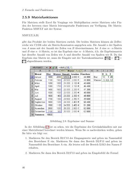 Excel aufmöbeln mit VBA - Fachbereich Mathematik und ...