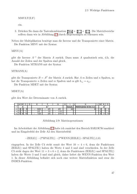 Excel aufmöbeln mit VBA - Fachbereich Mathematik und ...