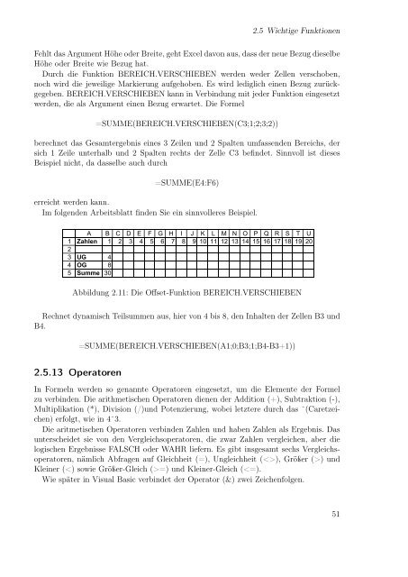 Excel aufmöbeln mit VBA - Fachbereich Mathematik und ...