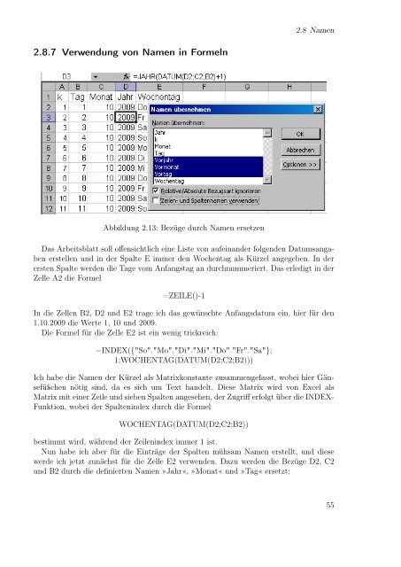 Excel aufmöbeln mit VBA - Fachbereich Mathematik und ...