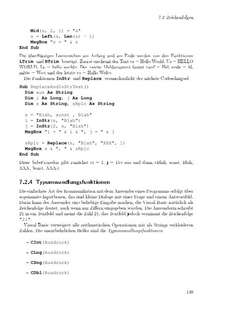 Excel aufmöbeln mit VBA