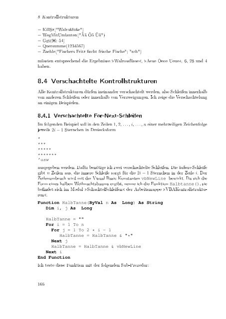 Excel aufmöbeln mit VBA