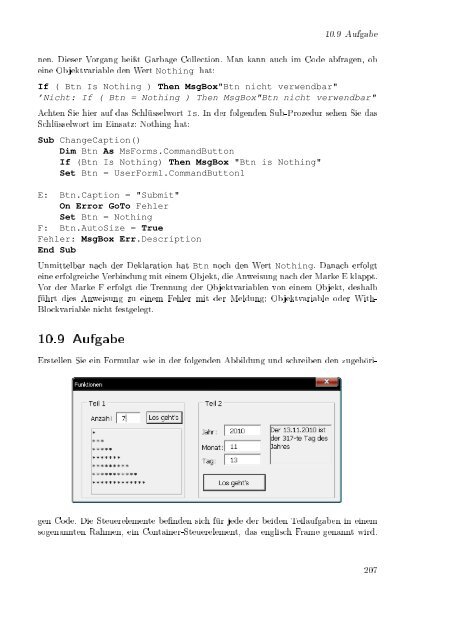 Excel aufmöbeln mit VBA