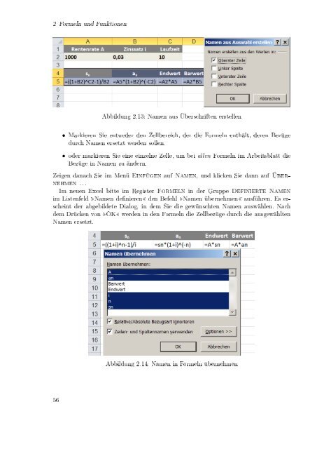 Excel aufmöbeln mit VBA