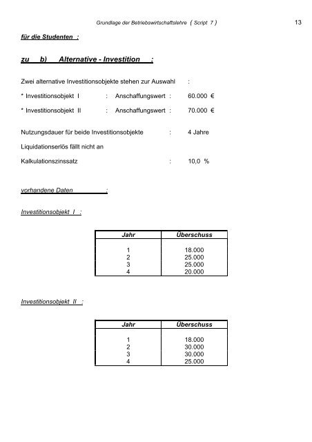 Grundlagen der Betriebswirtschaftslehre