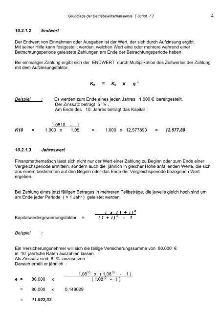 Grundlagen der Betriebswirtschaftslehre