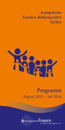 Programmheft 2013/2014 - Familien-Bildungsstätte Giessen