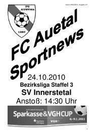 Stadionzeitung vom 24.10.10 - FC Auetal