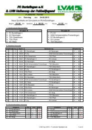 Spielergebnis als pdf - beim FC Burlafingen