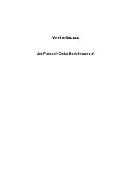 Vereins-Satzung des Fussball-Clubs Burlafingen e.V. - beim FC ...