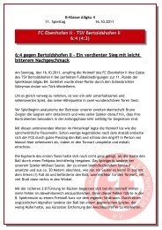 TSV Bertoldshofen II 6:4 - FC Ebenhofen