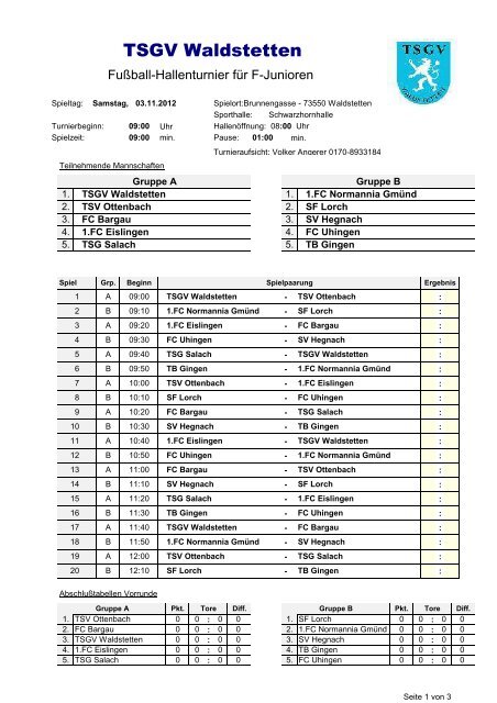 Spielplan als pdf - 1. FC Uhingen 1920