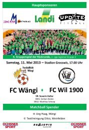 Wil 1900 - FC Wängi