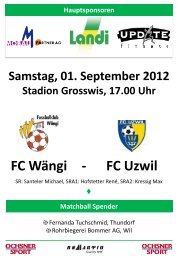 FC Wängi - FC Uzwil