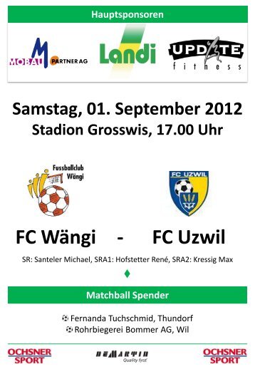 FC Wängi - FC Uzwil