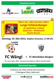 Longo Schönenberger - FC Wängi