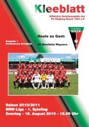 Ausgabe 1 Saison 2010 - 2011:Layout 1.qxd - FC Wegberg-Beeck ...