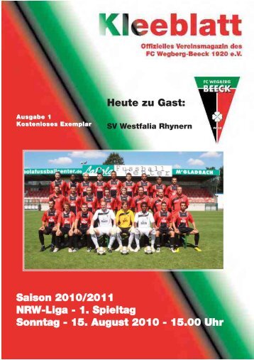 Ausgabe 1 Saison 2010 - 2011:Layout 1.qxd - FC Wegberg-Beeck ...