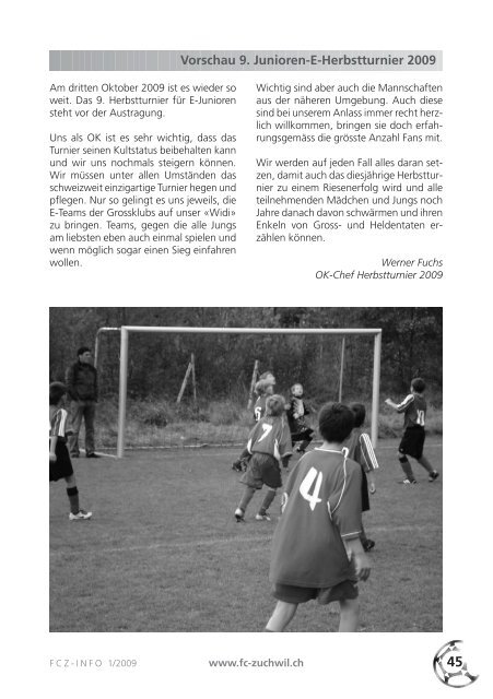 FCZ-INFO 1/2009 - FC Zuchwil