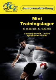 Mini Trainingslager - FC Zuchwil