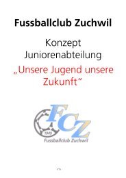 Juniorenkonzept - FC Zuchwil