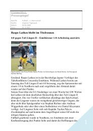 Pressespiegel - FC Schüttorf 09