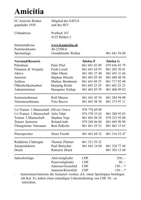 CO I 2005 - FC Amicitia Riehen