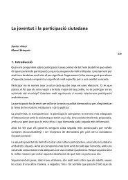 La joventut i la participació ciutadana