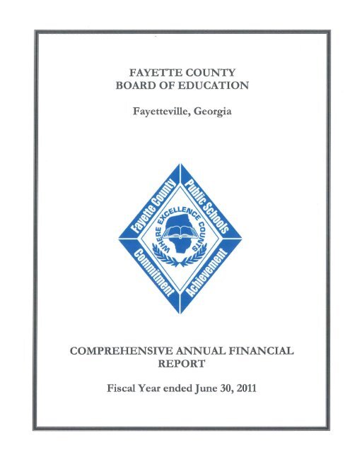 Comprehensive Annual Financial Report Ending June 2011