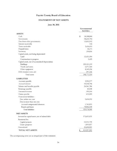 Comprehensive Annual Financial Report Ending June 2011