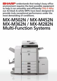 Sharp MX-M282N PDF Brochure - First Class Business Solutions