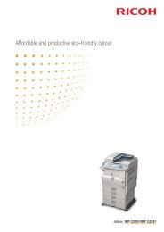 Ricoh Aficio MP C2551 PDF Brochure - First Class Business Solutions