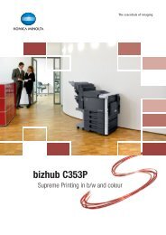 Download Konica Minolta bizhub C353P PDF Brochure