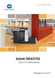 Konica Minolta bizhub C654 PDF Brochure - First Class Business ...