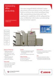 Canon imageRUNNER ADVANCE C7065i PDF Brochure