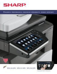sharp MX-3610N PDF Brochure - First Class Business Solutions