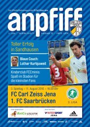 FC Carl Zeiss Jena 1. FC Saarbrücken