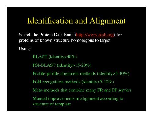 Methods for Protein Structure Prediction - Fox Chase Cancer Center