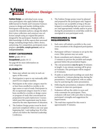 Fccla Fashion Design Rubric Fccla Fashion Design Rubric