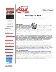 September 15 , 2012 - fccla