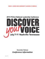 Conference Information - fccla