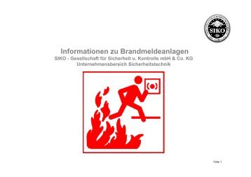 Informationen zu Brandmeldeanlagen (1,25 MB) - SIKO