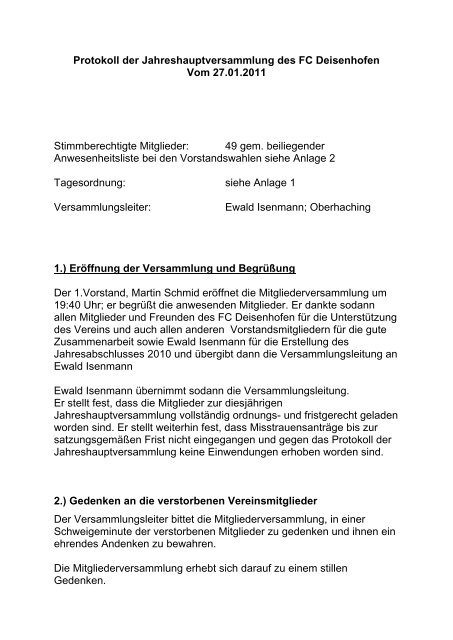 klicken - FC Deisenhofen